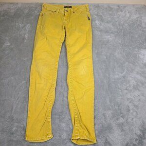 Women's Silver SUKI Skinny Jeans 26x31 Mustard Yellow‎